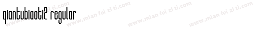qiantubiaoti2 regular字体转换